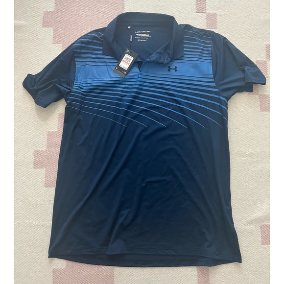 Under Armour Other - Under Armour Men's Performance Graphic Polo - Navy & Blue - 3XLT - NWOT